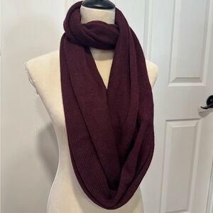 Call It Spring Deep Burgundy Knit Infinity Scarf